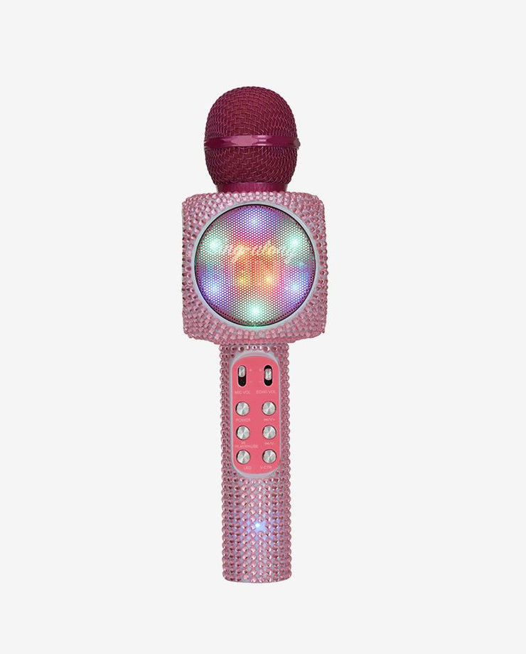 Pink Bling Sing-Along Karaoke Bluetooth Microphone