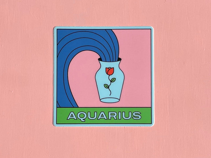 Aquarius Vinyl Sticker