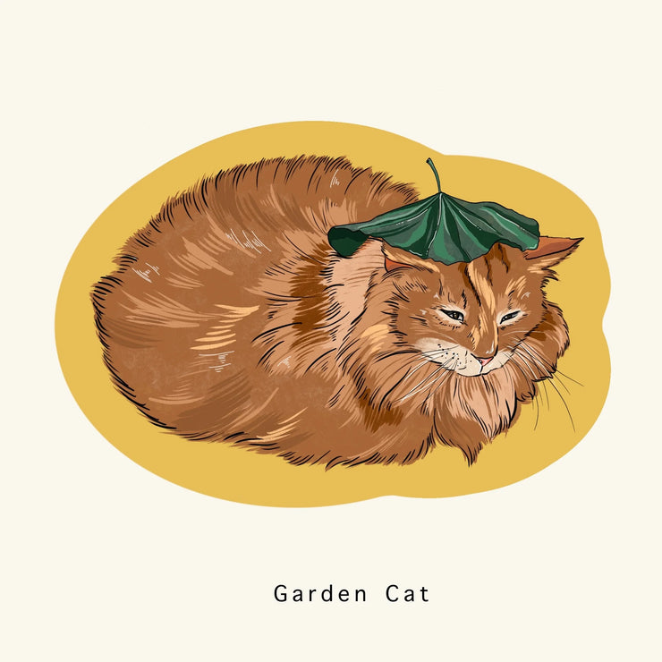 Garden Cat Sticker