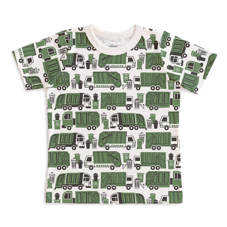 short-sleeve tee | garbage & recycling green