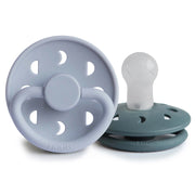 Frigg Moon Natural Silicone Baby Pacifier  2-Pack | 0-6M