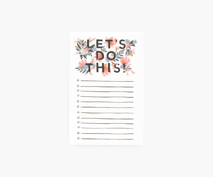 Let’s Do This Checklist Notepad